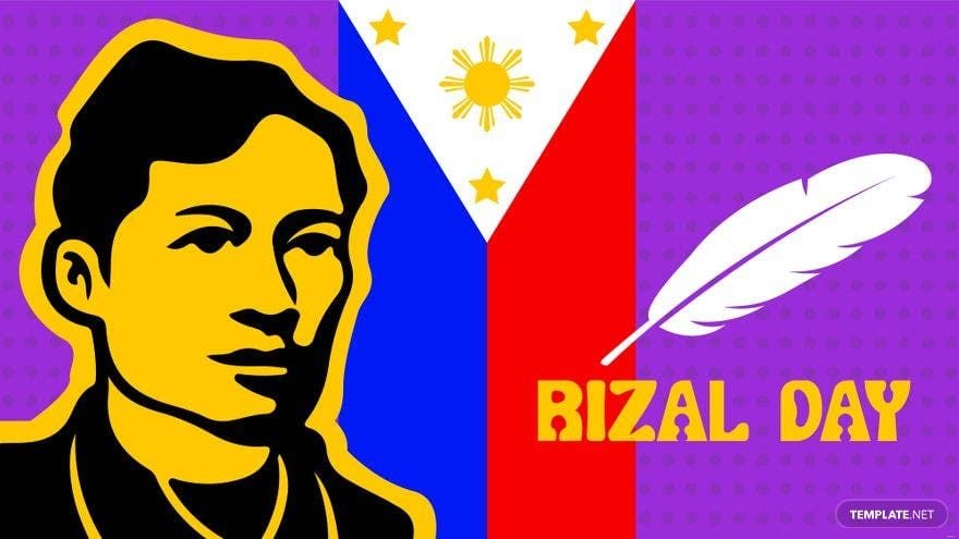 Free Rizal Day Banner Background