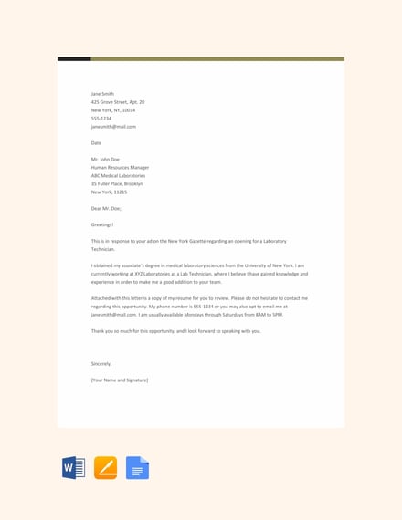 66+ FREE Cover Letter Templates | Download Ready-Made ...