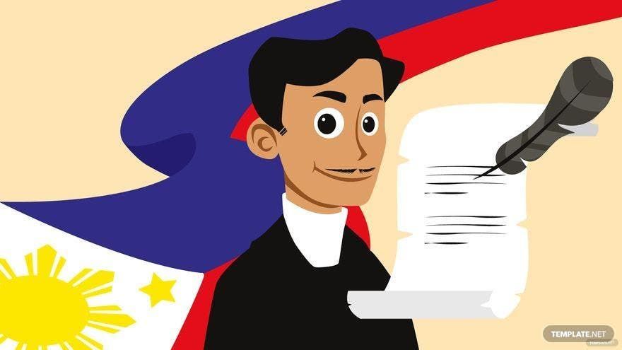 Rizal Day Cartoon Background