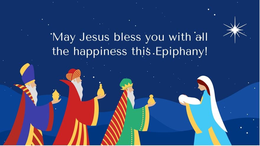 Free Epiphany Day Wishes Background