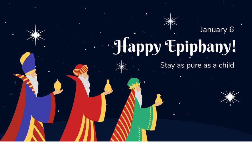 Epiphany Day Flyer Background in PDF, Illustrator, PSD, EPS, SVG, PNG, JPEG
