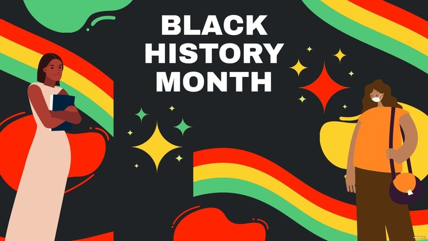 Black History Month Vector Background