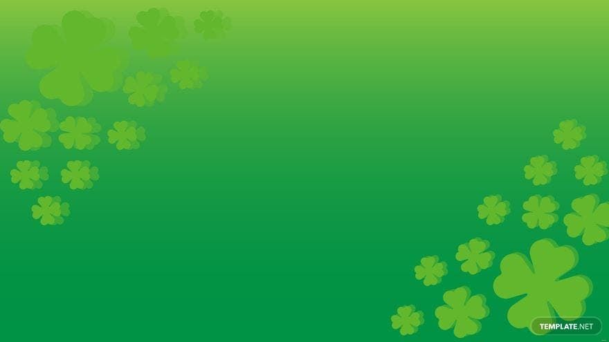 St. Patrick's Day Gradient Background