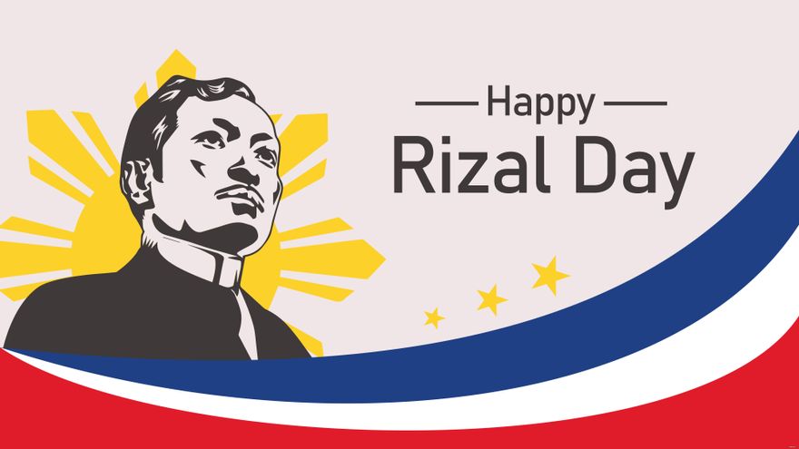 Happy Rizal Day Background in PDF, Illustrator, PSD, EPS, SVG, JPG, PNG
