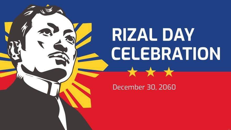 Free Rizal Day Invitation Background in PDF, Illustrator, PSD, EPS, SVG, JPG, PNG