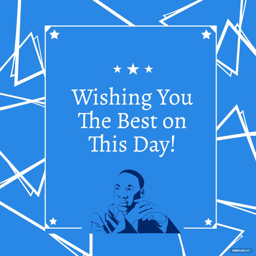Martin Luther King Day Greeting Card Vector