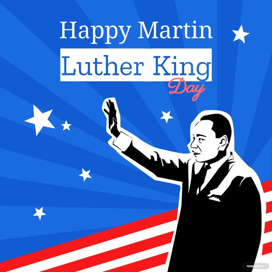 Happy Martin Luther King Day Vector