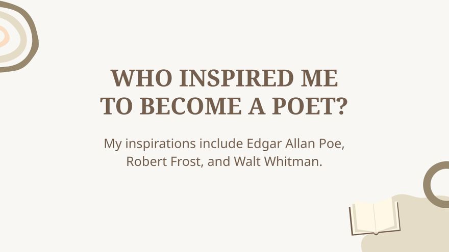 Free Poet Portfolio Presentation Template to Edit Online