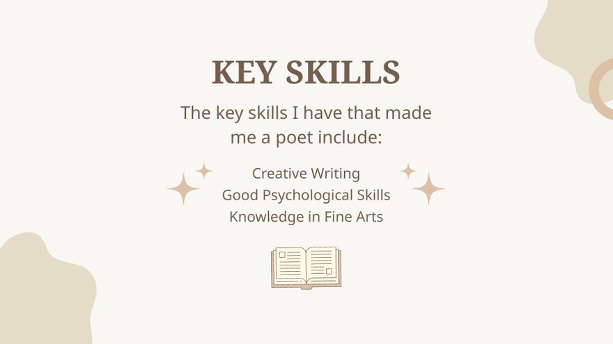 Free Poet Portfolio Presentation Template to Edit Online