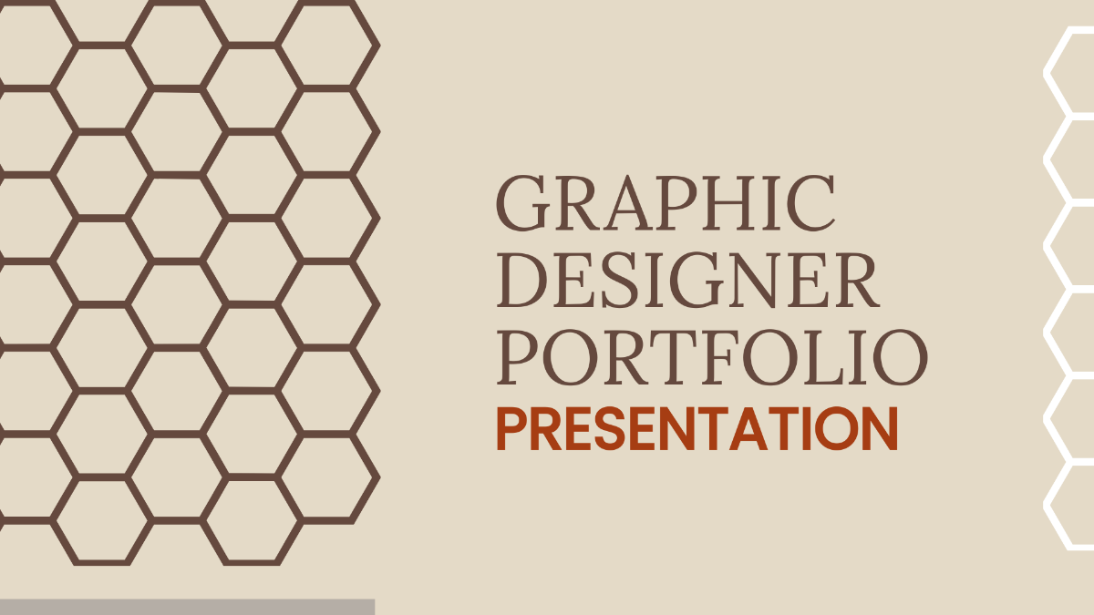 Graphic Designer Portfolio Presentation Template