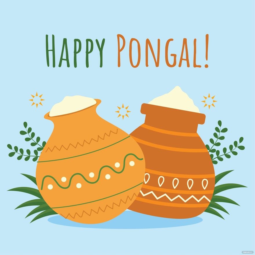 Free Happy Pongal Vector in Illustrator, PSD, EPS, SVG, JPG, PNG