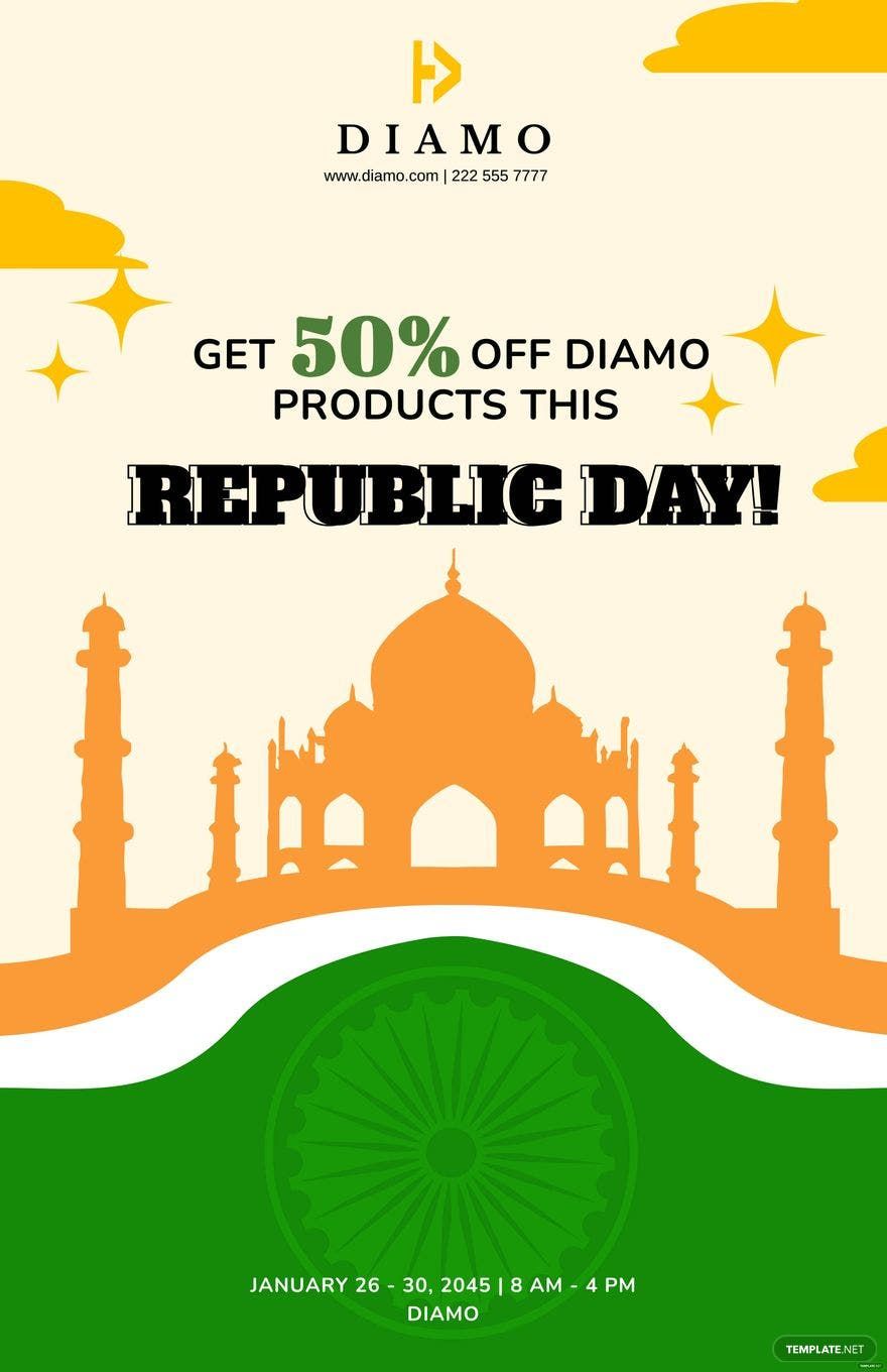 Republic Day Advertisement Poster