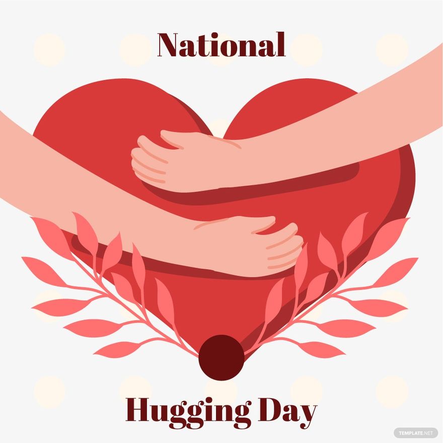 Free National Hugging Day Illustration