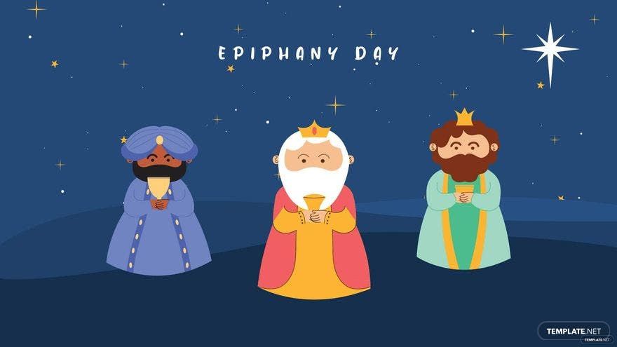 Free Epiphany Day Cartoon Background