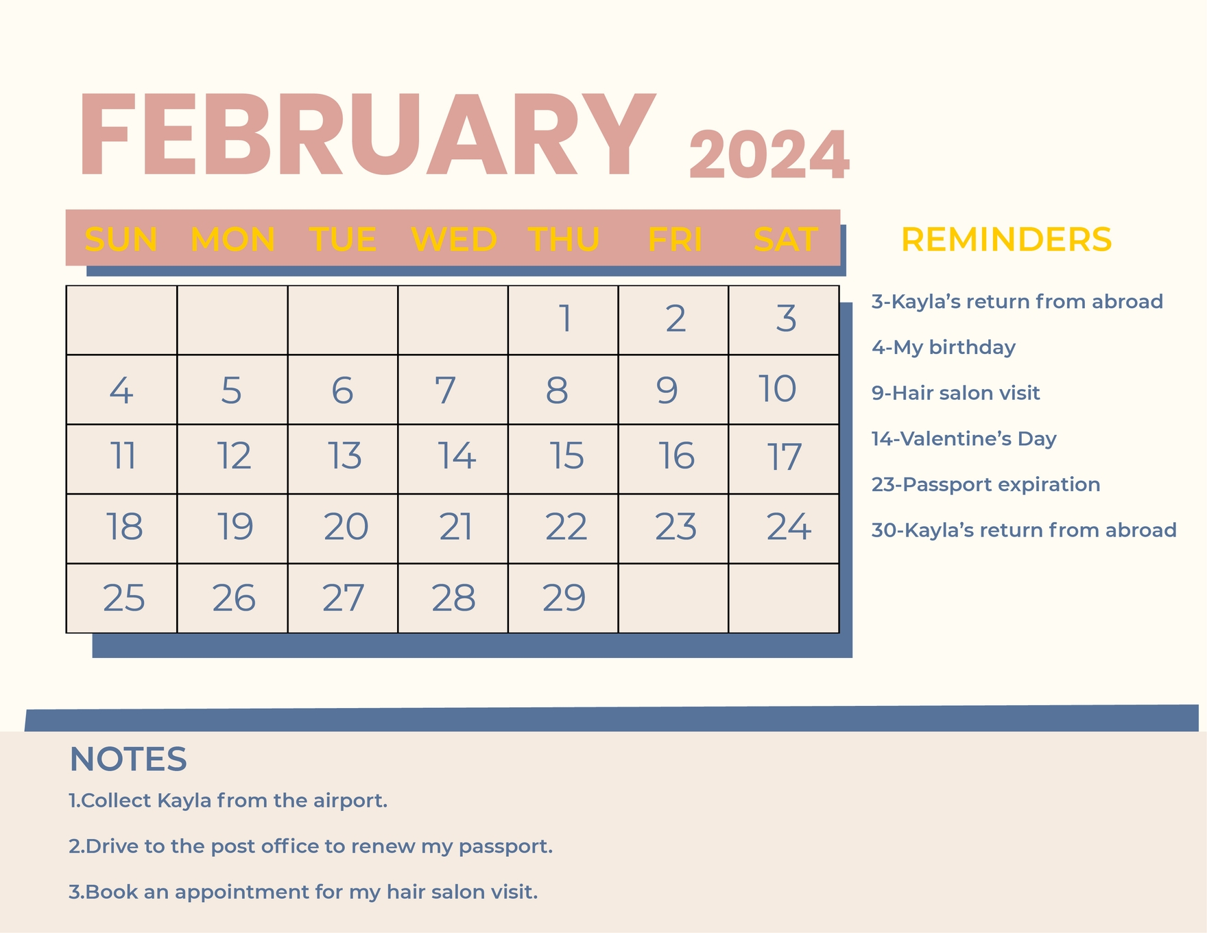 FREE February 2024 Calendar Template Download In Word Google Docs Excel PDF Google Sheets
