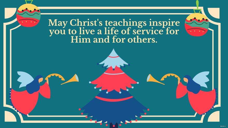 Orthodox Christmas Flyer Background