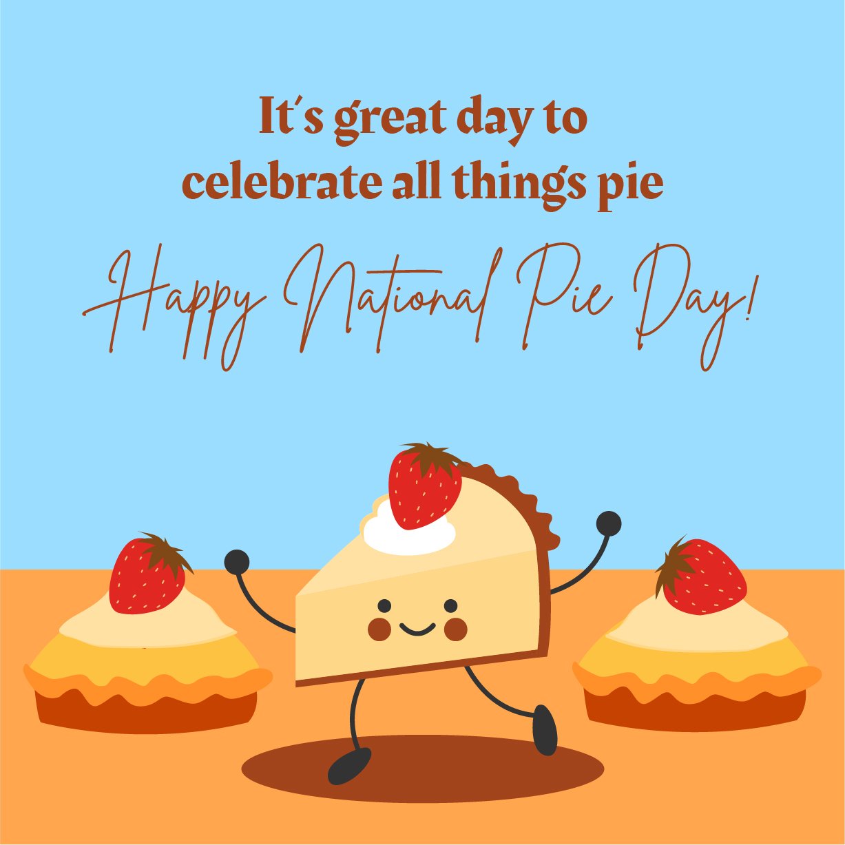 National Pie Day Poster Vector
