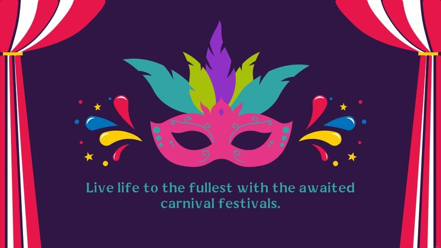Carnival Greeting Card Background