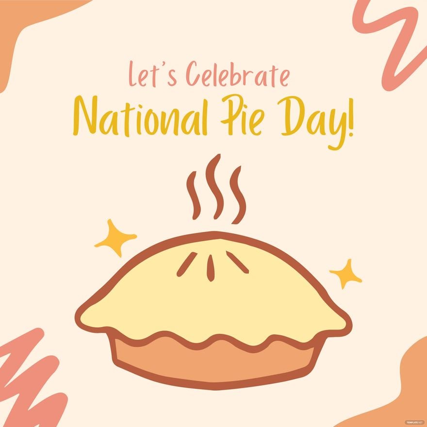 Free National Pie Day Drawing Vector Download in Illustrator, PSD