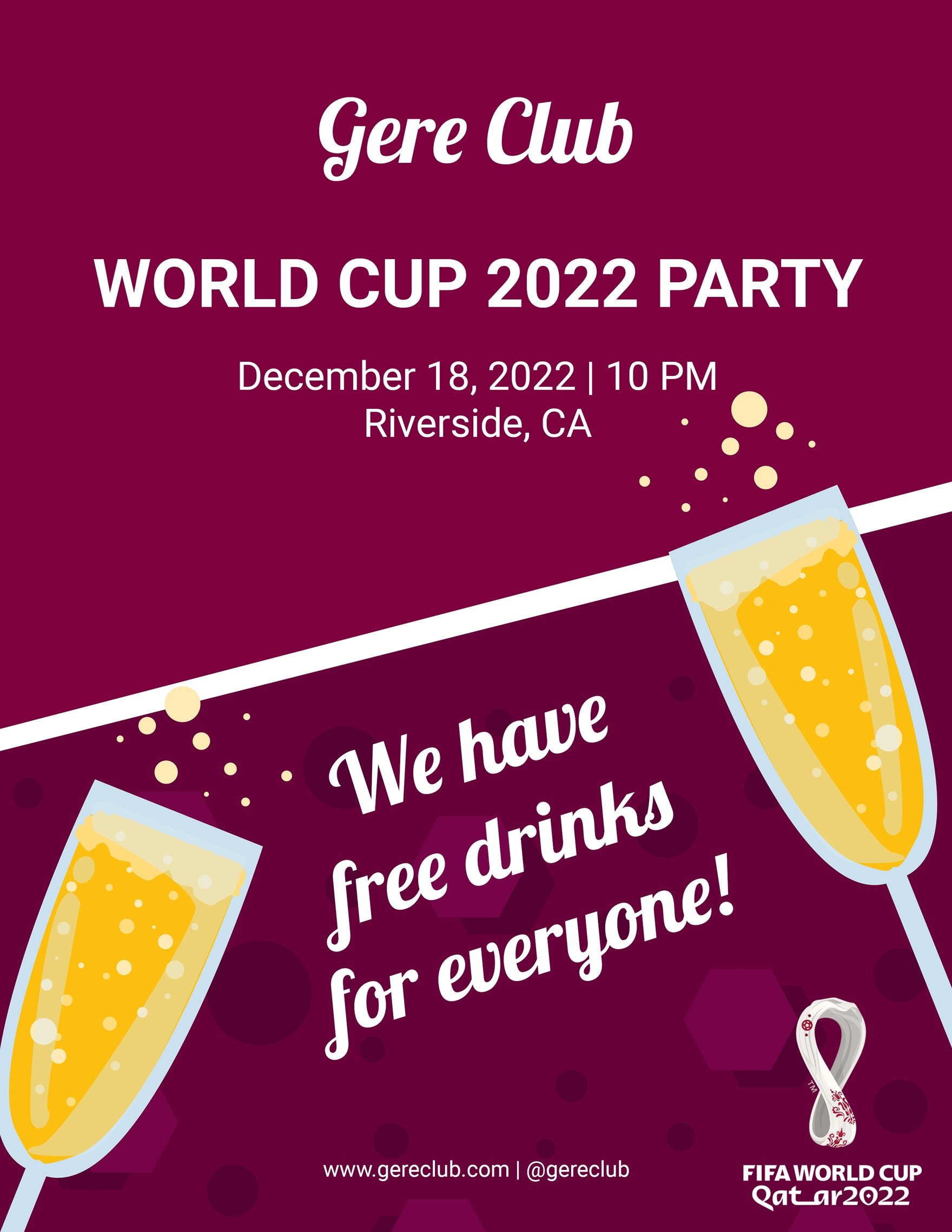 Party World Cup 2022 Flyers