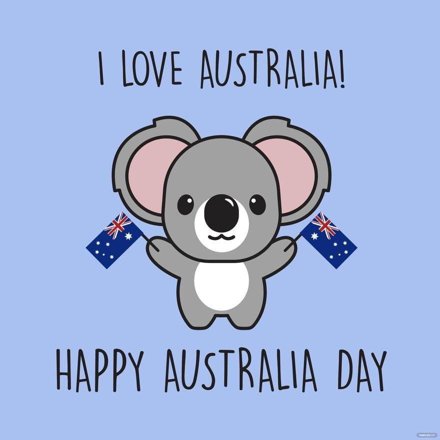 Australia Day Wishes Vector in Illustrator, PSD, EPS, SVG, JPG, PNG