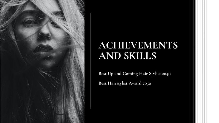 Hair Stylist Portfolio Presentation Template