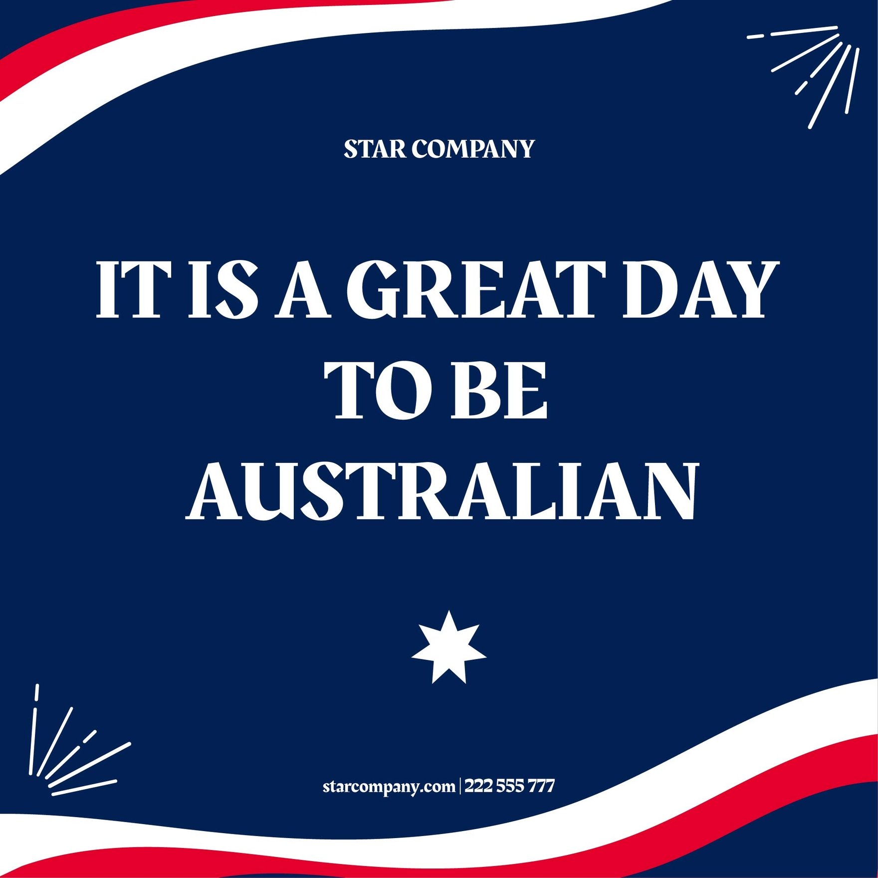 Australia Day Poster Vector