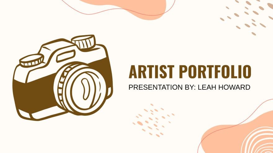 Artist Portfolio Presentation Template