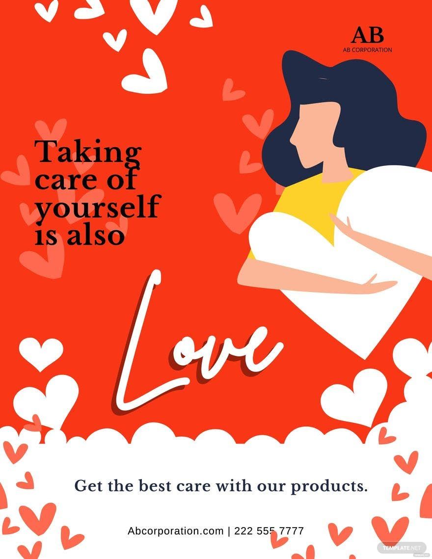 Valentine's Day Advertising Flyer