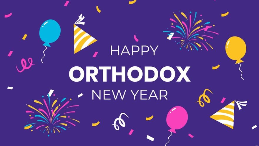 Free Orthodox New Year Background