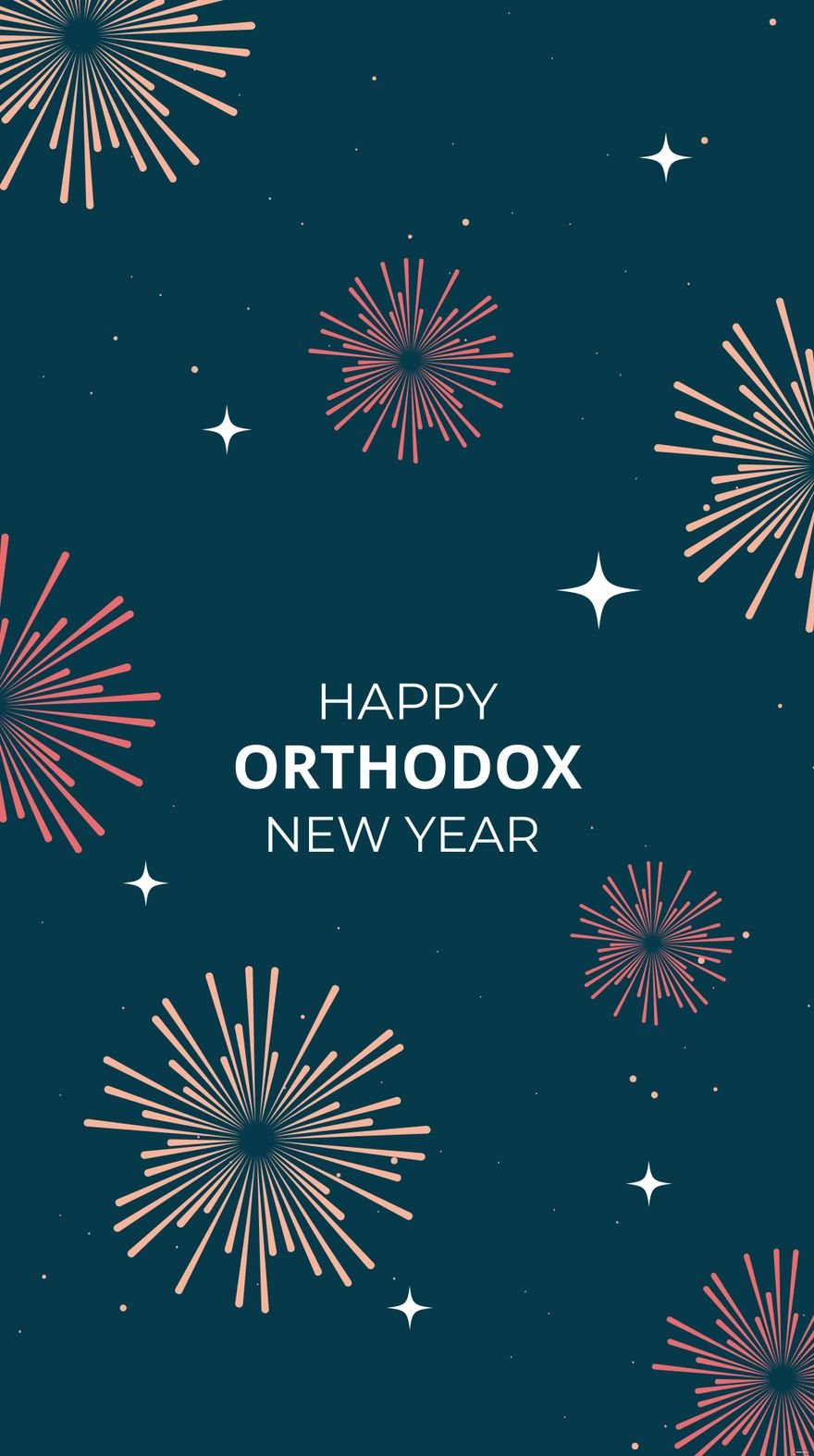 Free Orthodox New Year iPhone Background