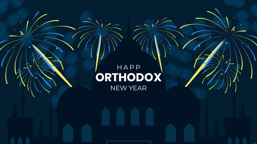 Free Orthodox New Year Wallpaper Background in PDF, Illustrator, PSD, EPS, SVG, PNG, JPEG