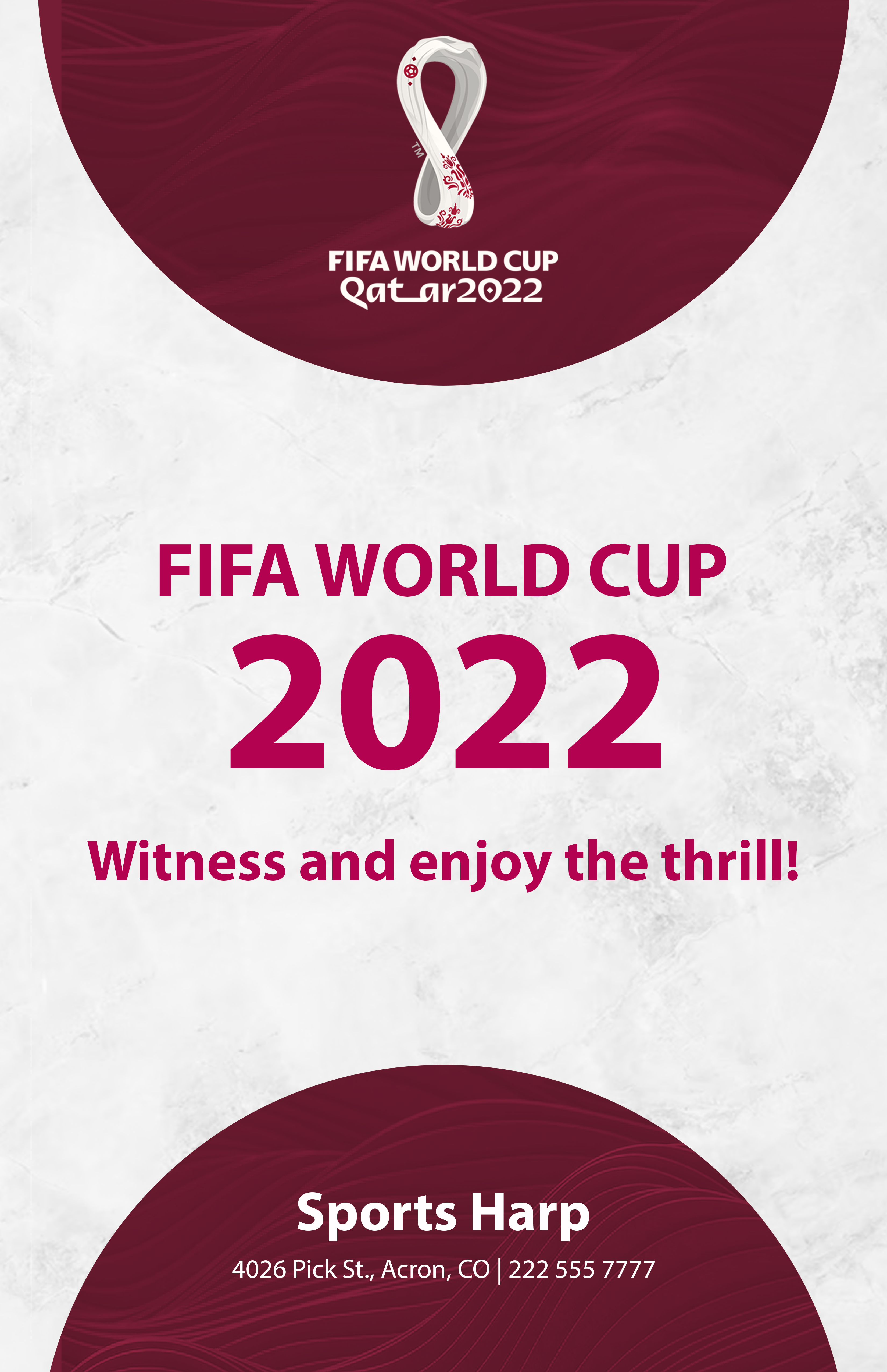 Free World Cup 2022 Design Background - Download in PDF