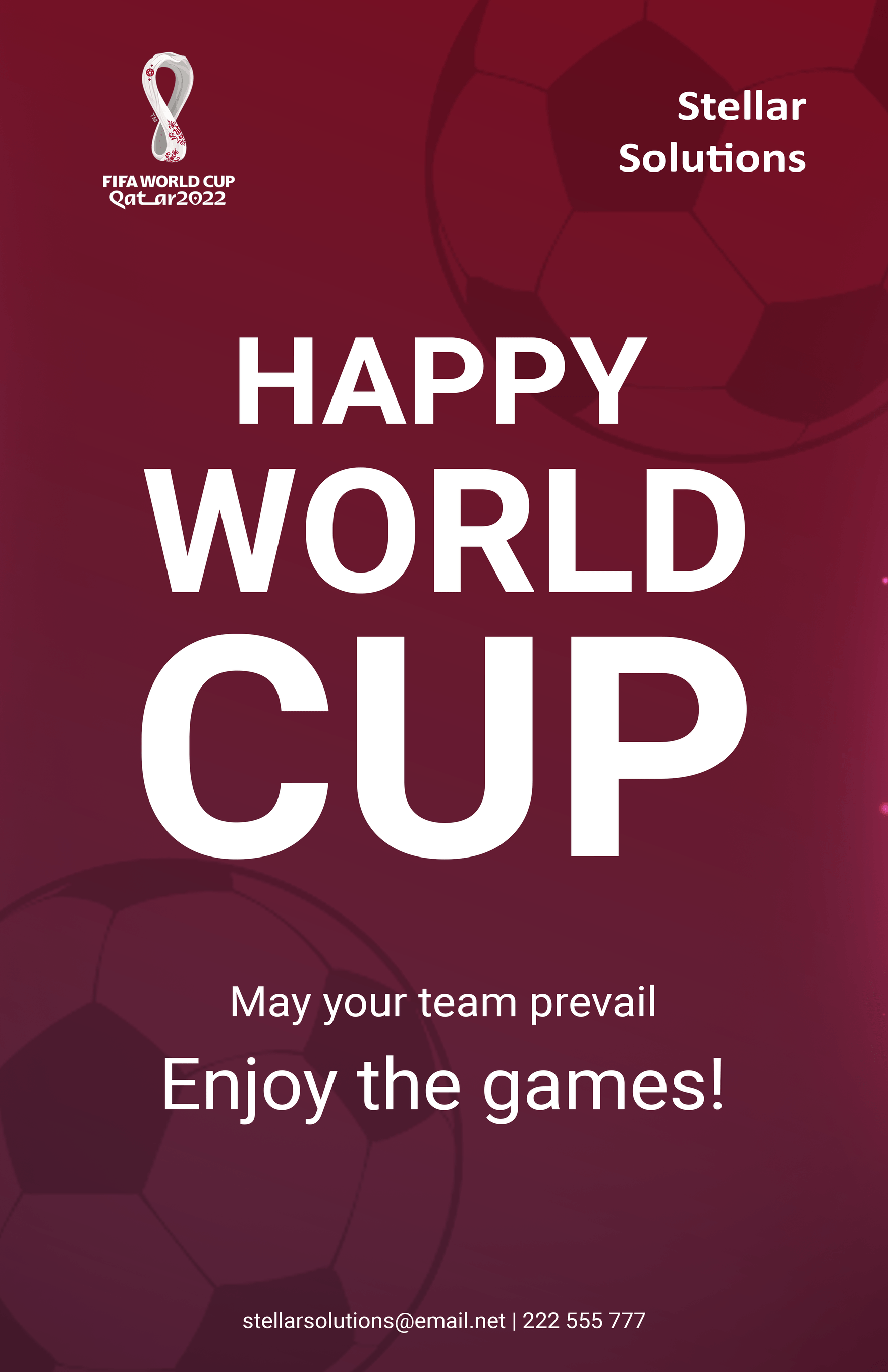 Happy World Cup 2022 Poster