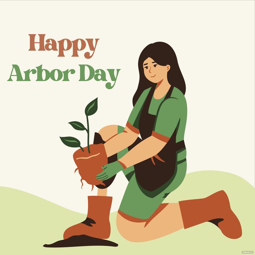 Free Arbor Day Cartoon Vector in Illustrator, PSD, EPS, SVG, JPG, PNG