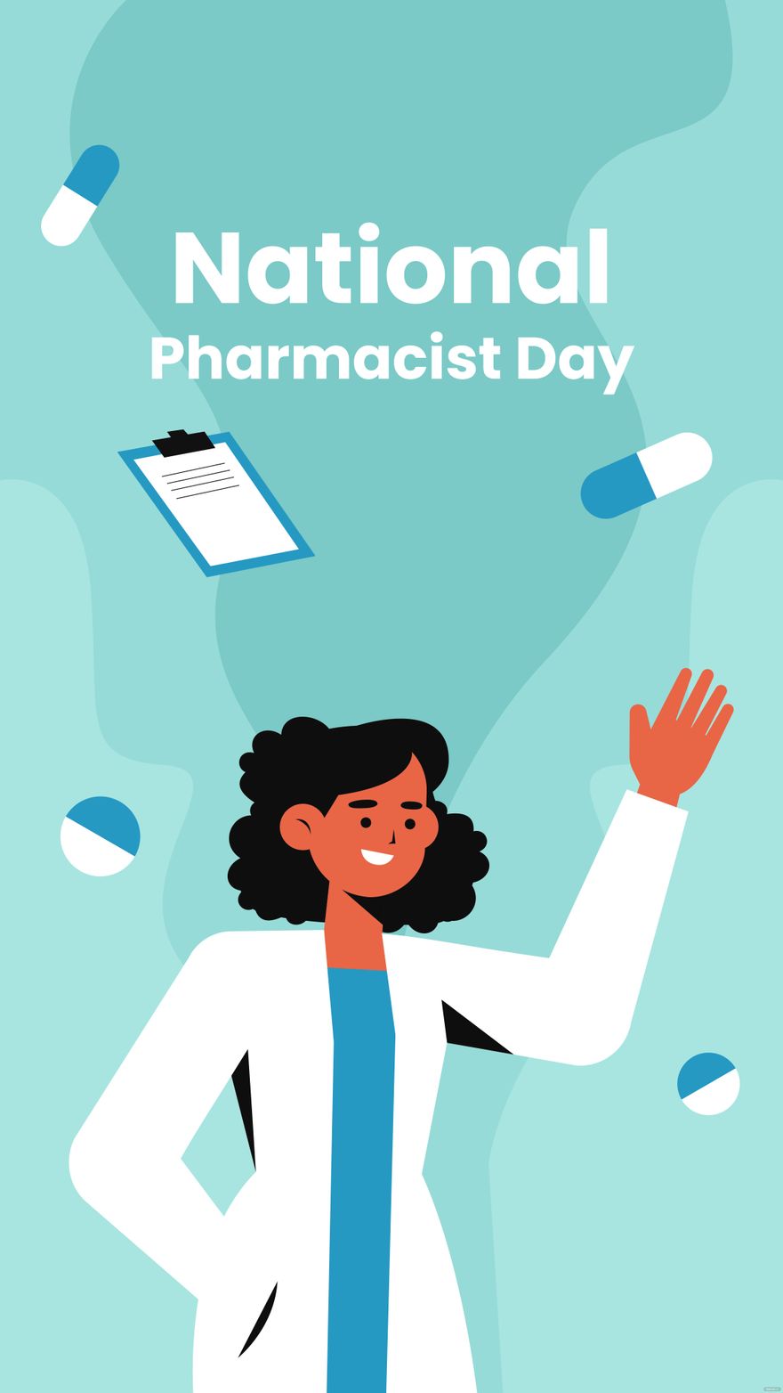 Free National Pharmacist Day iPhone Background in PDF, Illustrator, PSD, EPS, SVG, JPG, PNG