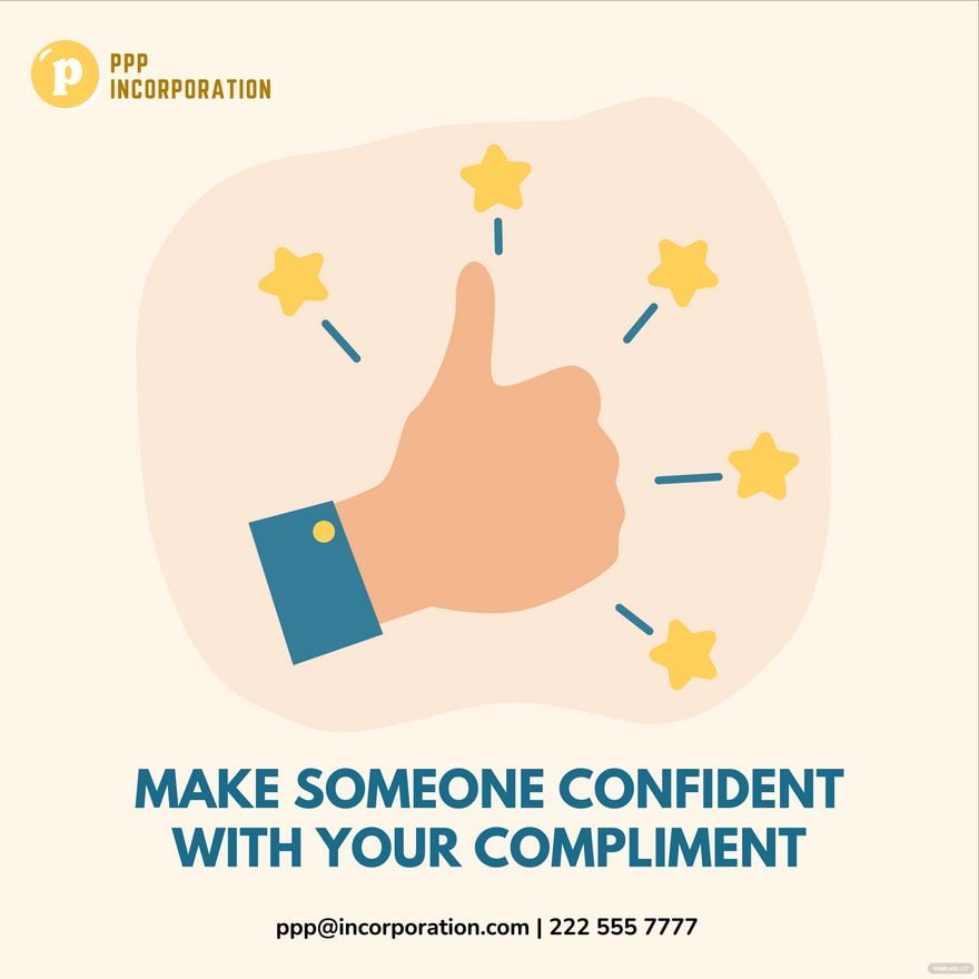 National Compliment Day Flyer Vector