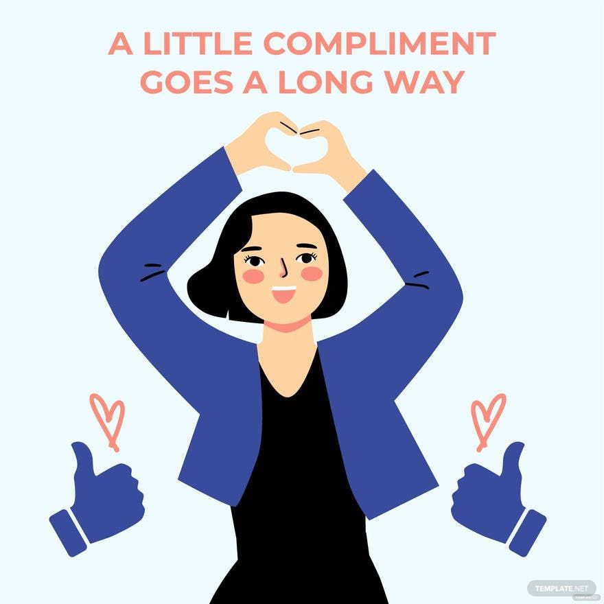 National Compliment Day Quote Vector