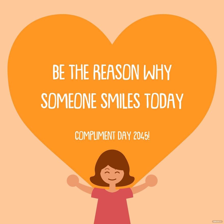 National Compliment Day Greeting Card Vector