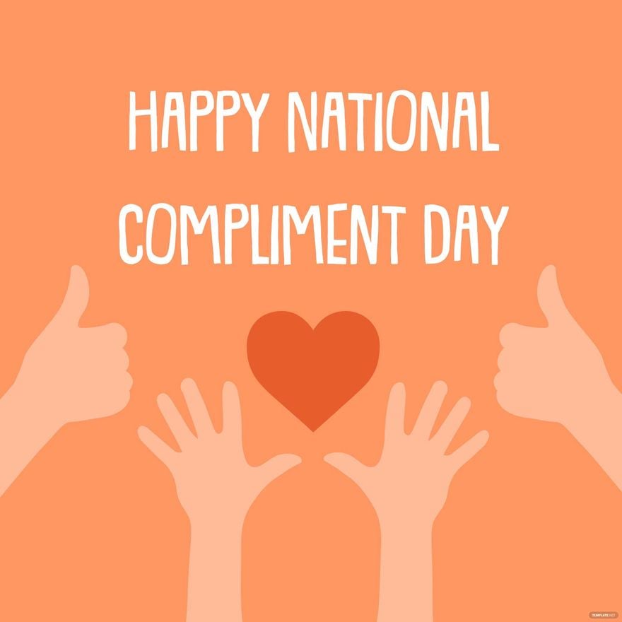Happy National Compliment Day Vector in Illustrator, PSD, EPS, SVG, JPG, PNG