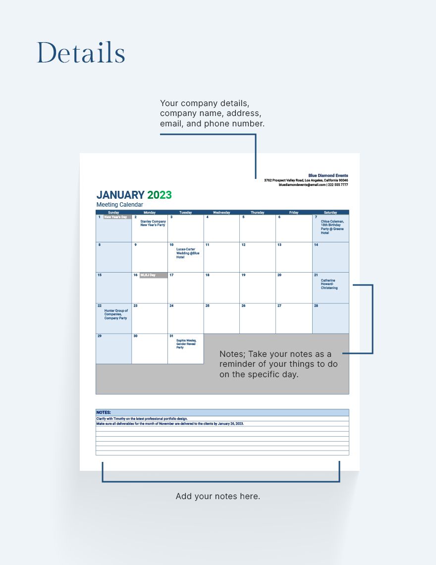 Content Calendar Template Google Sheets, Excel