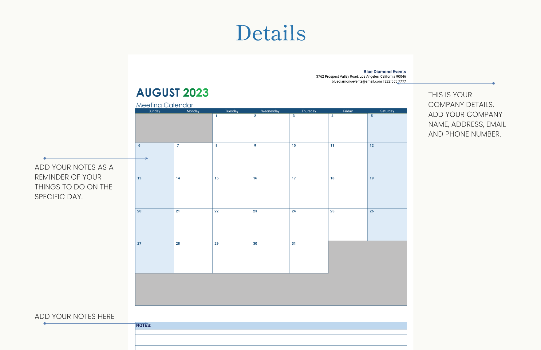 Content Calendar Template Download in Excel, Google Sheets