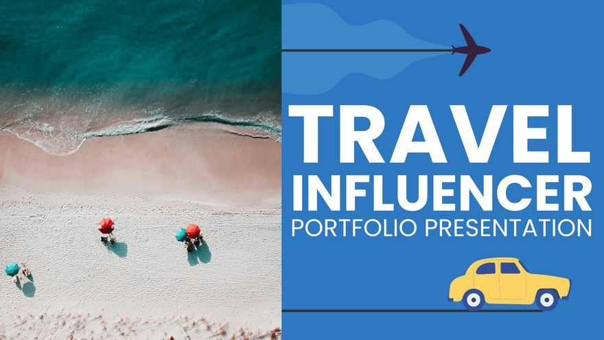 Travel Influencer Portfolio Presentation Template