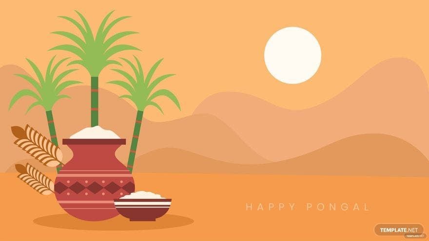 Free Pongal Vector Background