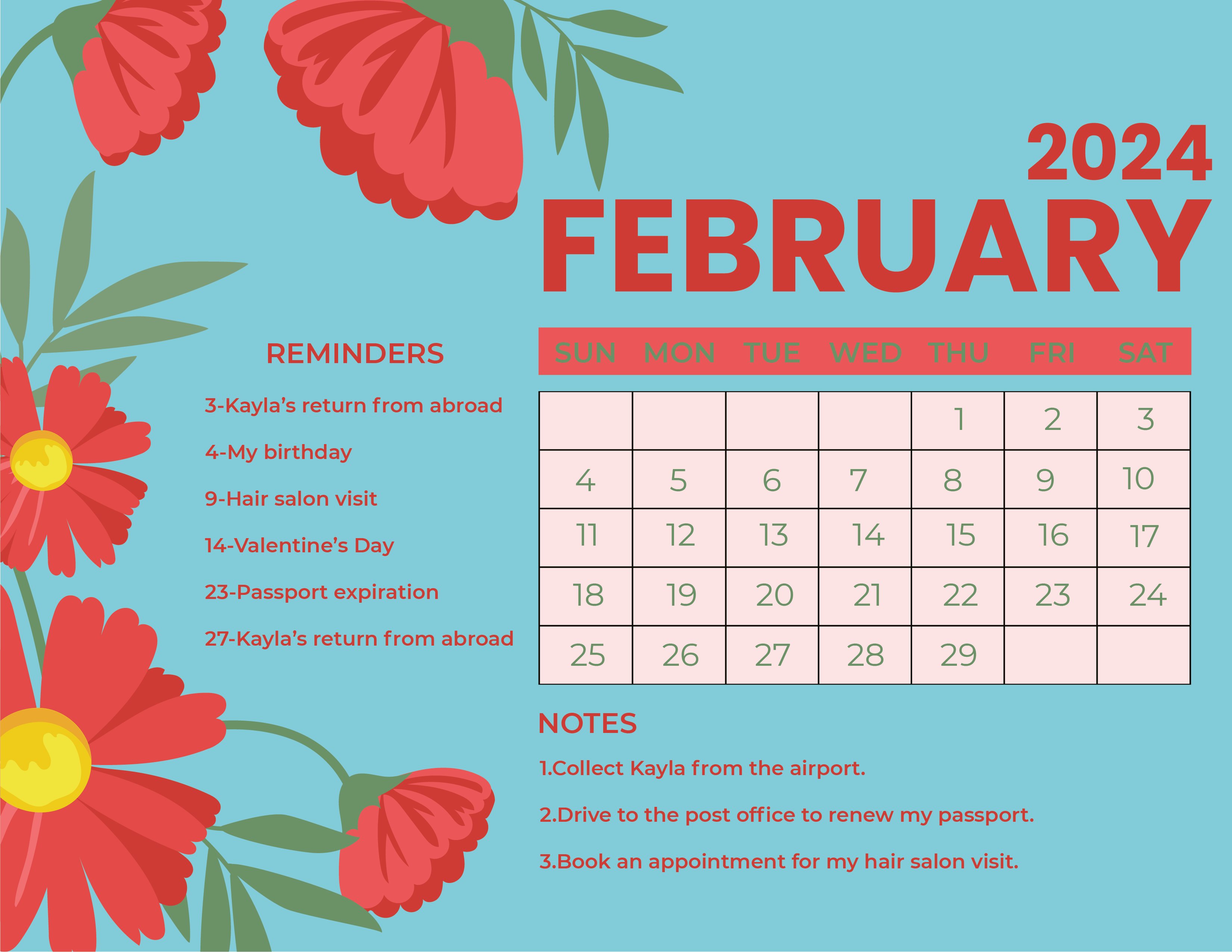 pink-february-2024-calendar-download-in-word-illustrator-eps-svg