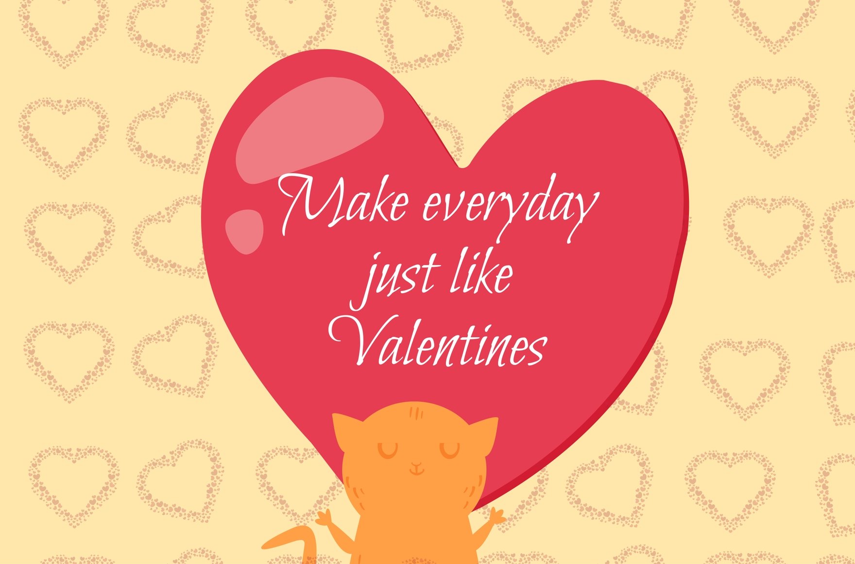 Free Happy Valentine's Day Banner in Illustrator, PSD, EPS, SVG, JPG, PNG