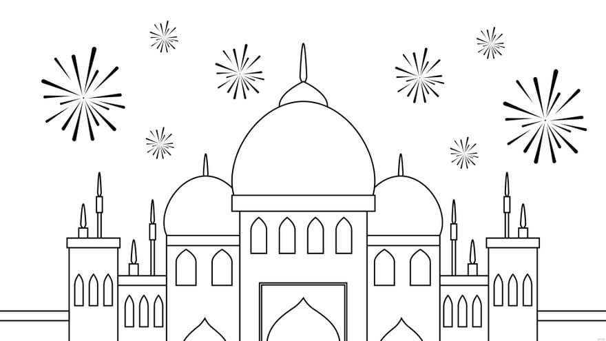 Orthodox New Year Drawing Background