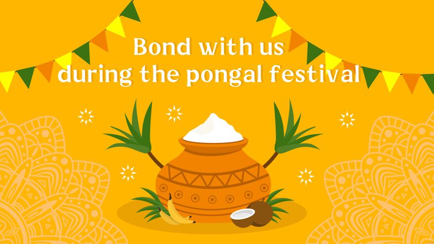 Free Pongal Invitation Background