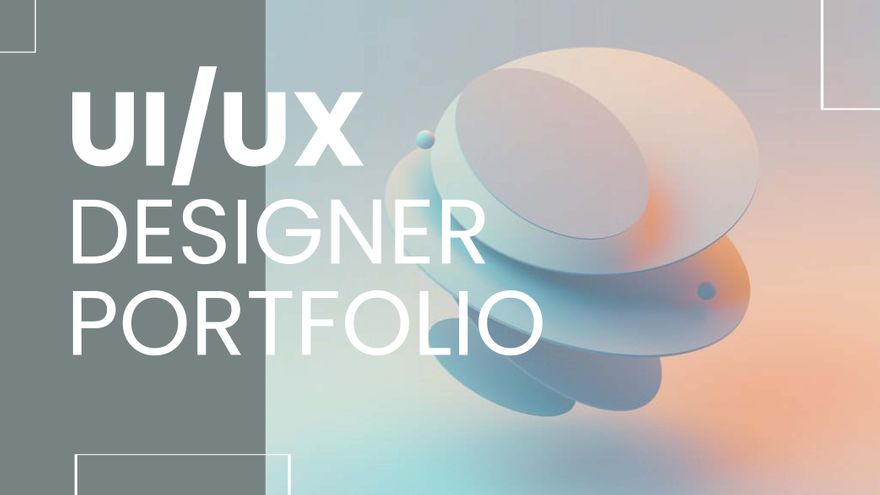 UI/UX Designer Portfolio Presentation Template