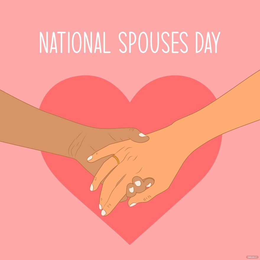 National Spouses Day Vector in Illustrator, PSD, EPS, SVG, JPG, PNG